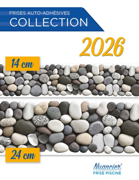 Frise autocollante Solane piscine 14 ou 24 cm sur 5m
