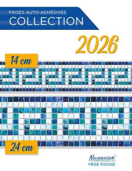 Friso Poseidón adhesivo - Friso para piscina