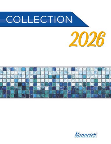 Frise autocollante Summertide piscine 14 ou 24 cm sur 5m