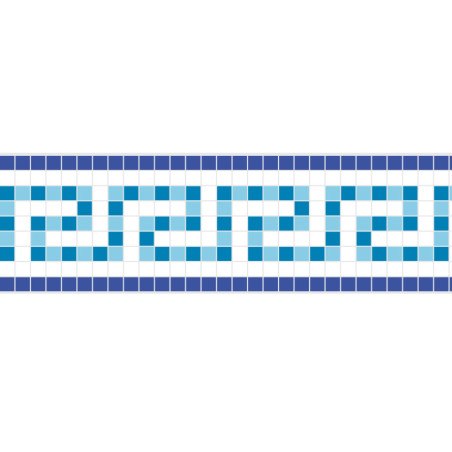 Adhesive Pool Border Blue Odyssey
