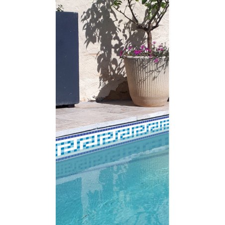 Adhesive Pool Border Blue Odyssey