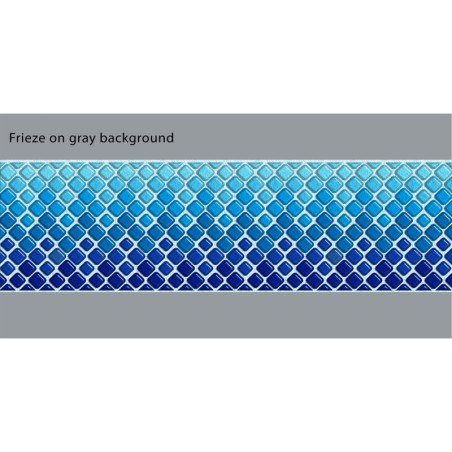 Frise Cristal Bleu adhésive