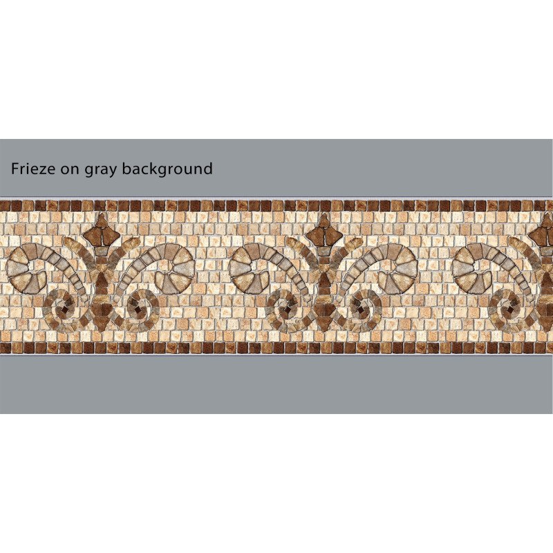 Friso de piedra de color beige adhesivo