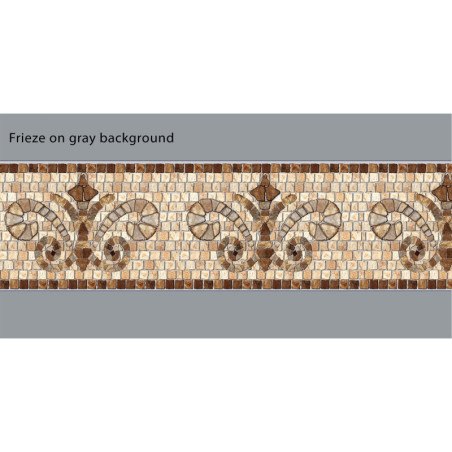 Friso de piedra de color beige adhesivo