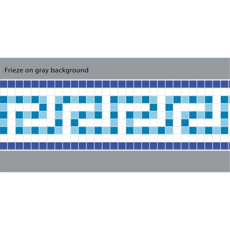 Adhesive Pool Border Blue Odyssey