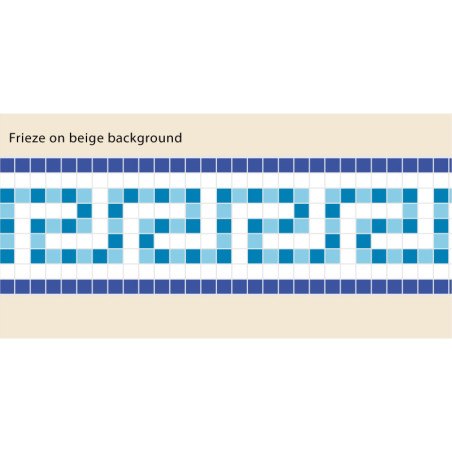 Adhesive Pool Border Blue Odyssey