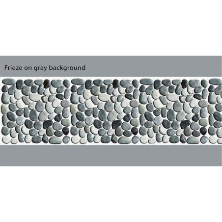 Adhesive Pool Border White Shingle