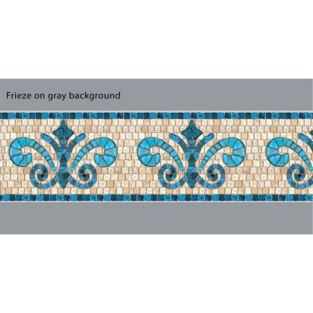 Adhesive Pool Border Stone Blue