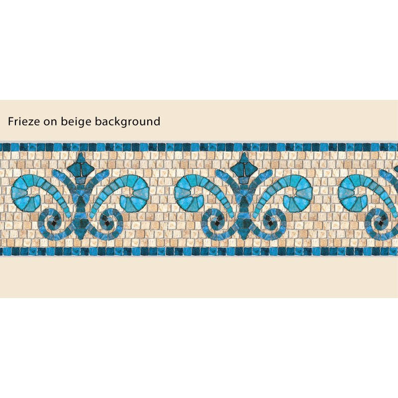 Adhesive Pool Border Stone Blue