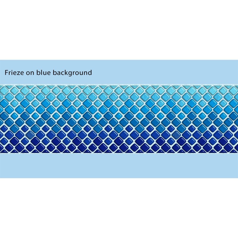 Frise Cristal Bleu adhésive