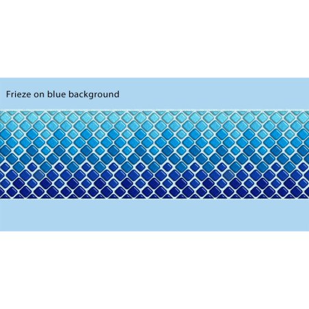 Frise Cristal Bleu adhésive