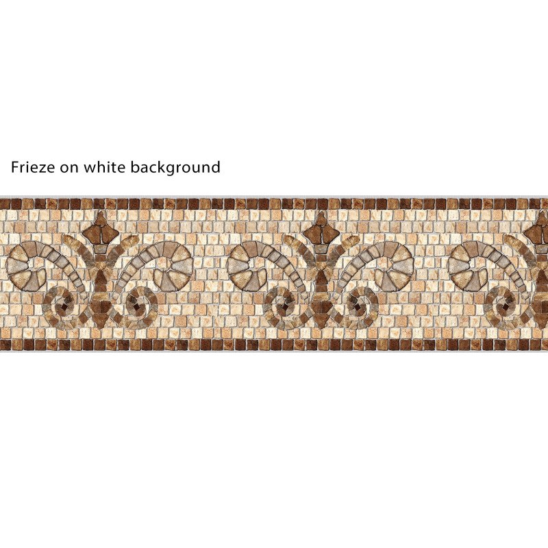 Friso de piedra de color beige adhesivo