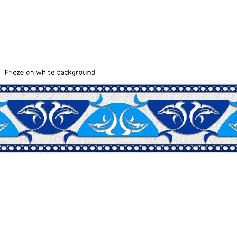 Adhesive Pool Border Dolphin