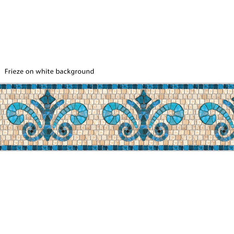Visualizza ingrandito Fregio en pierre Blue adesivo