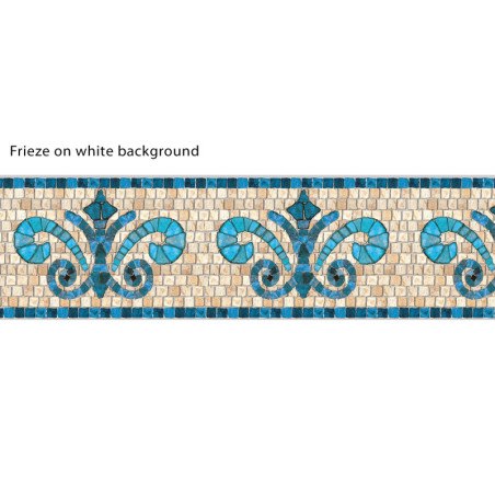 Adhesive Pool Border Stone Blue