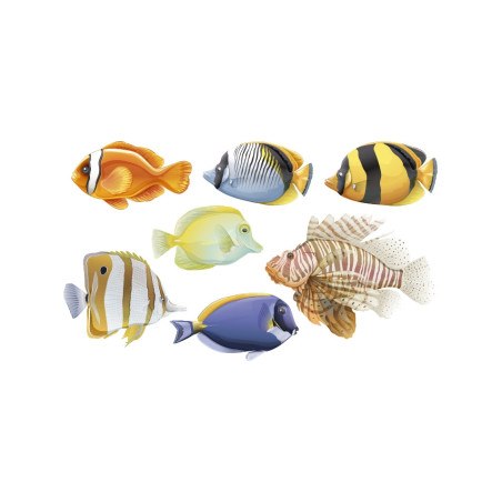 Lote de 7 peces - Decoración para piscina