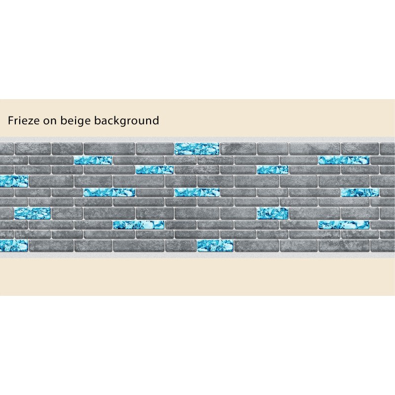 Fregio Blu greyline adesivo - Fregio per piscine