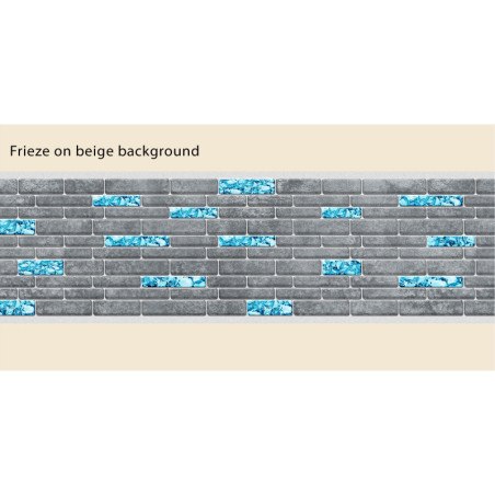 Frise autocollante Greyline blue piscine 14 ou 24 cm sur 5m