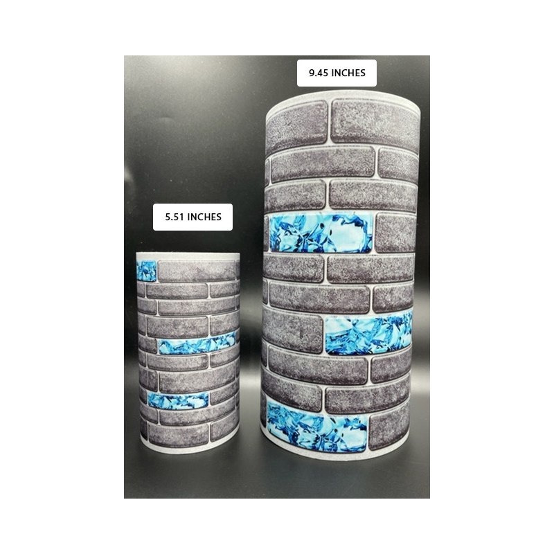 Frise autocollante Greyline blue piscine 14 ou 24 cm sur 5m