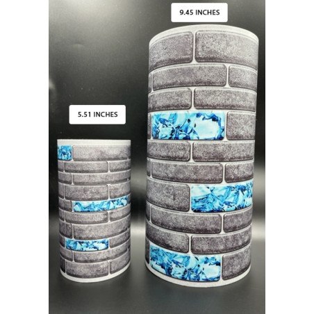 Frise autocollante Greyline blue piscine 14 ou 24 cm sur 5m