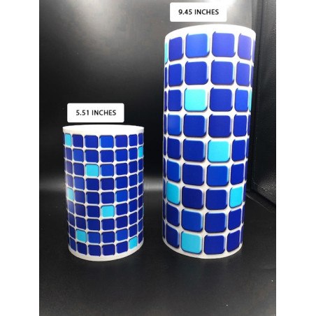 Frise autocollante saphir piscine 14 ou 24 cm sur 5m